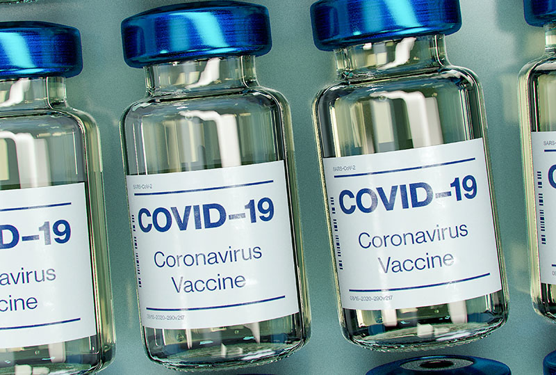 Koronovírus védőoltás ampulla